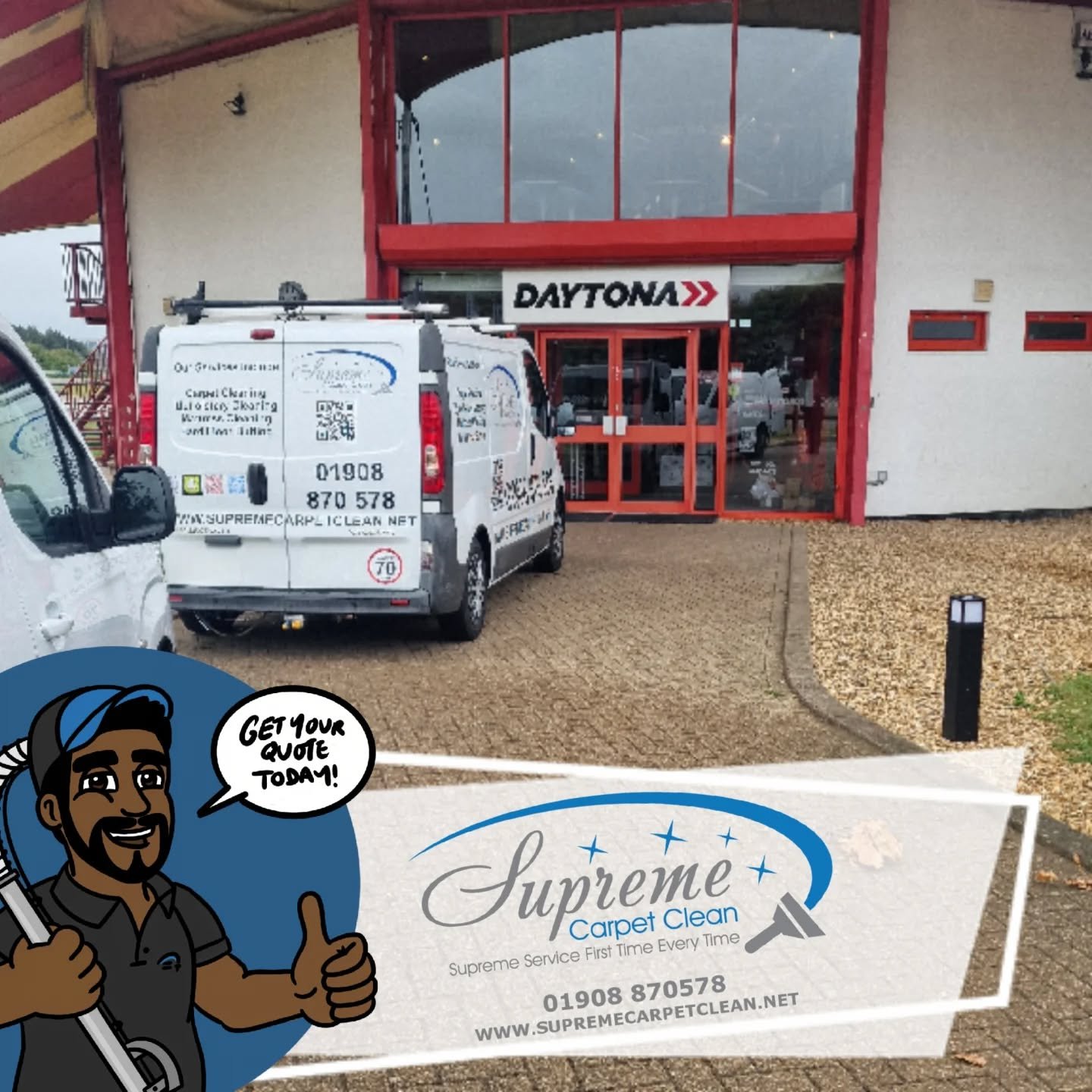 If you grew up in Milton Keynes, you&rsquo;ll definitely recognise this legendary building! 

Today, we had the pleasure of giving Daytona&rsquo;s carpets a much-needed refresh.

Commercial carpets may be built to last, but they take a daily beating.