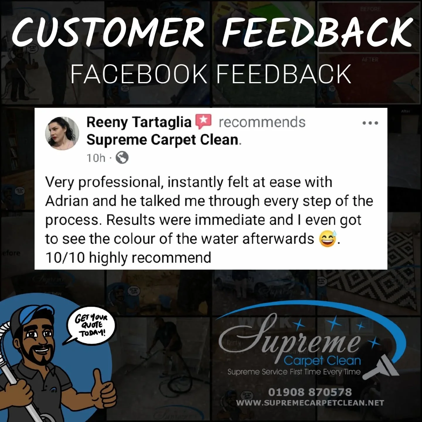 It means so much when a new customer comes to us through a recommendation&mdash;and feedback like this is always nice to hear.

Grateful for the trust, and always proud to deliver a service worth sharing.

#WordOfMouth #CustomerLove #MiltonKeynesClea