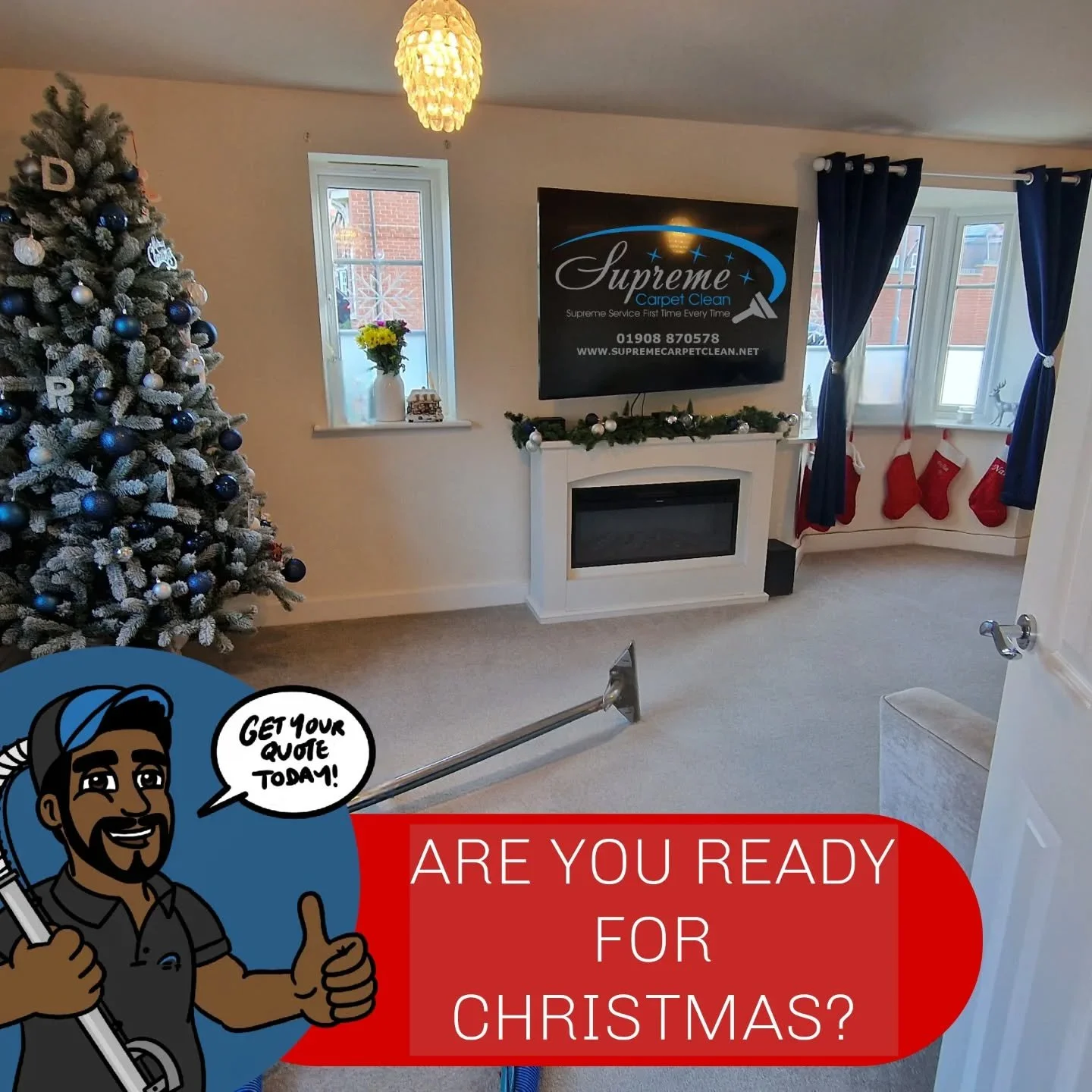 🎄✨ Is your living room truly Christmas ready? ✨🎄
Before the tree goes up and the family gatherings begin, give your carpet the freshen up it deserves! A clean, cosy living room makes all the difference over the festive season &ndash; especially whe