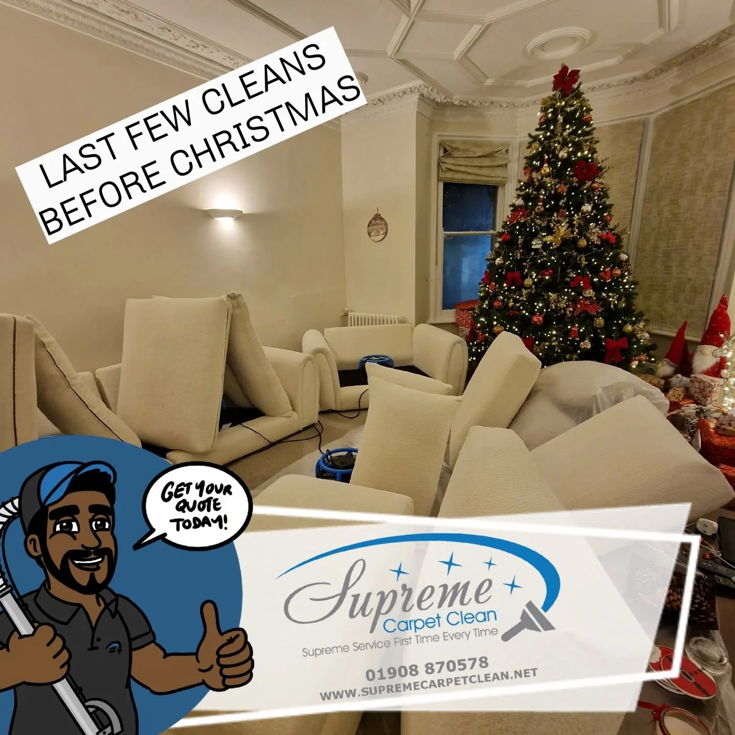 Last few cleans before Christmas.
This beautiful home in Milton Keynes is now feeling fresh after a professional sofa clean.

A clean sofa makes such a difference to how a home looks and feels. 

If you&rsquo;re thinking about giving your home a refr