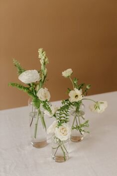 Set of Four Bud Vases