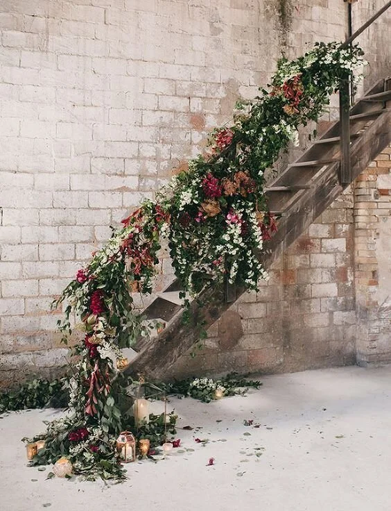 Flower Installation, Stoop or Railing