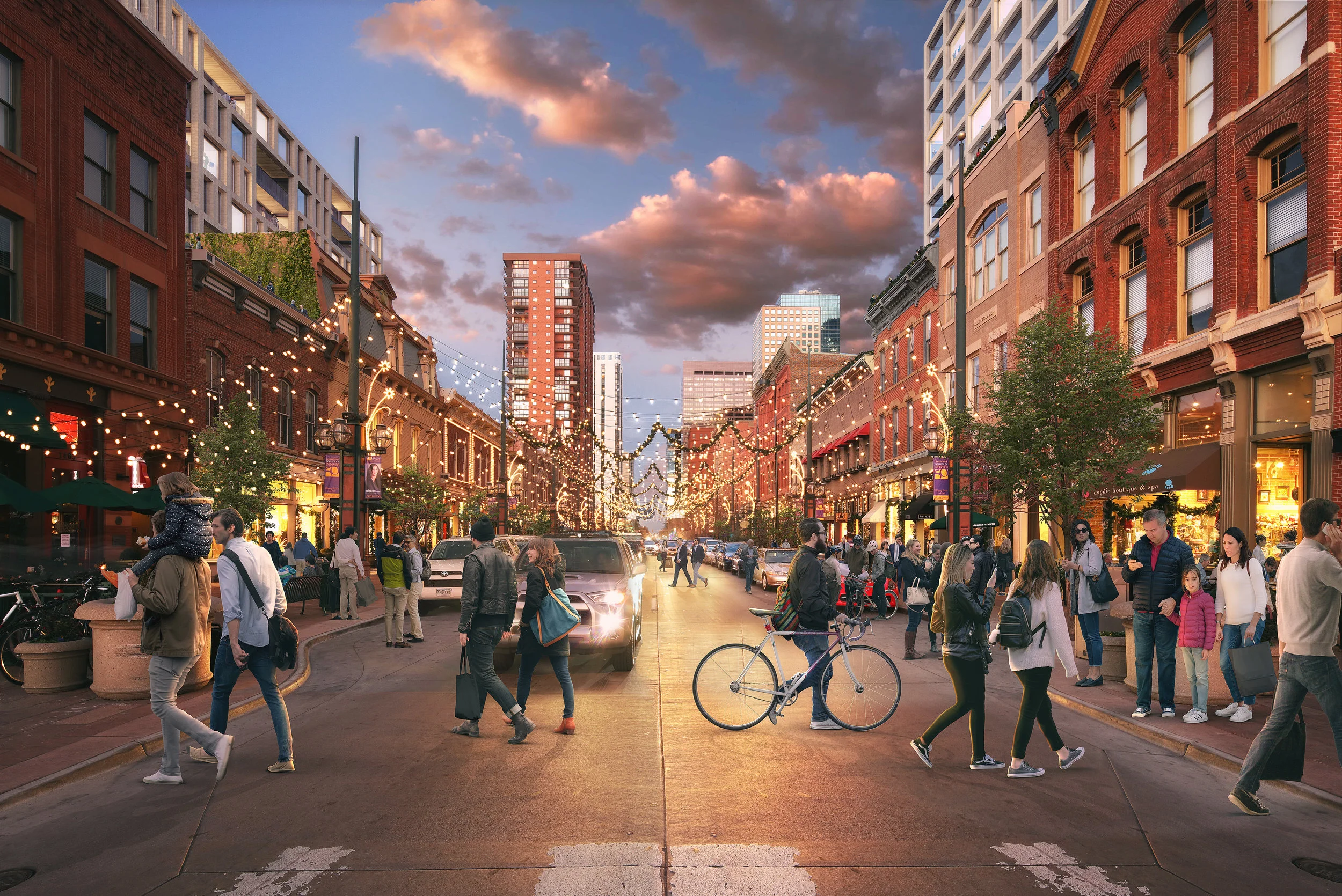 A rendering of Larimer Square