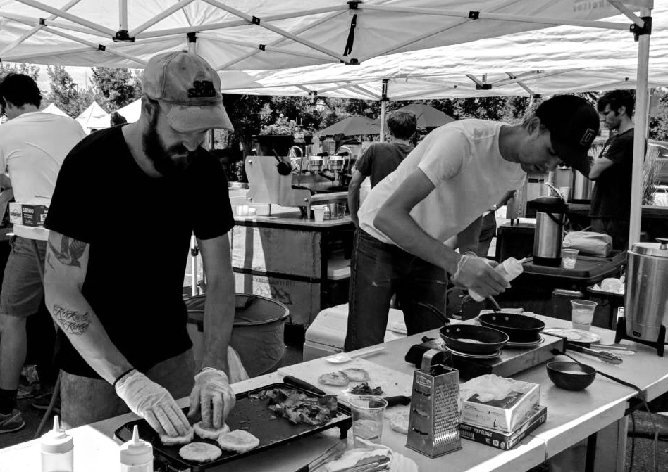 Better Breakfast Bureau hard at work at the farmers market.