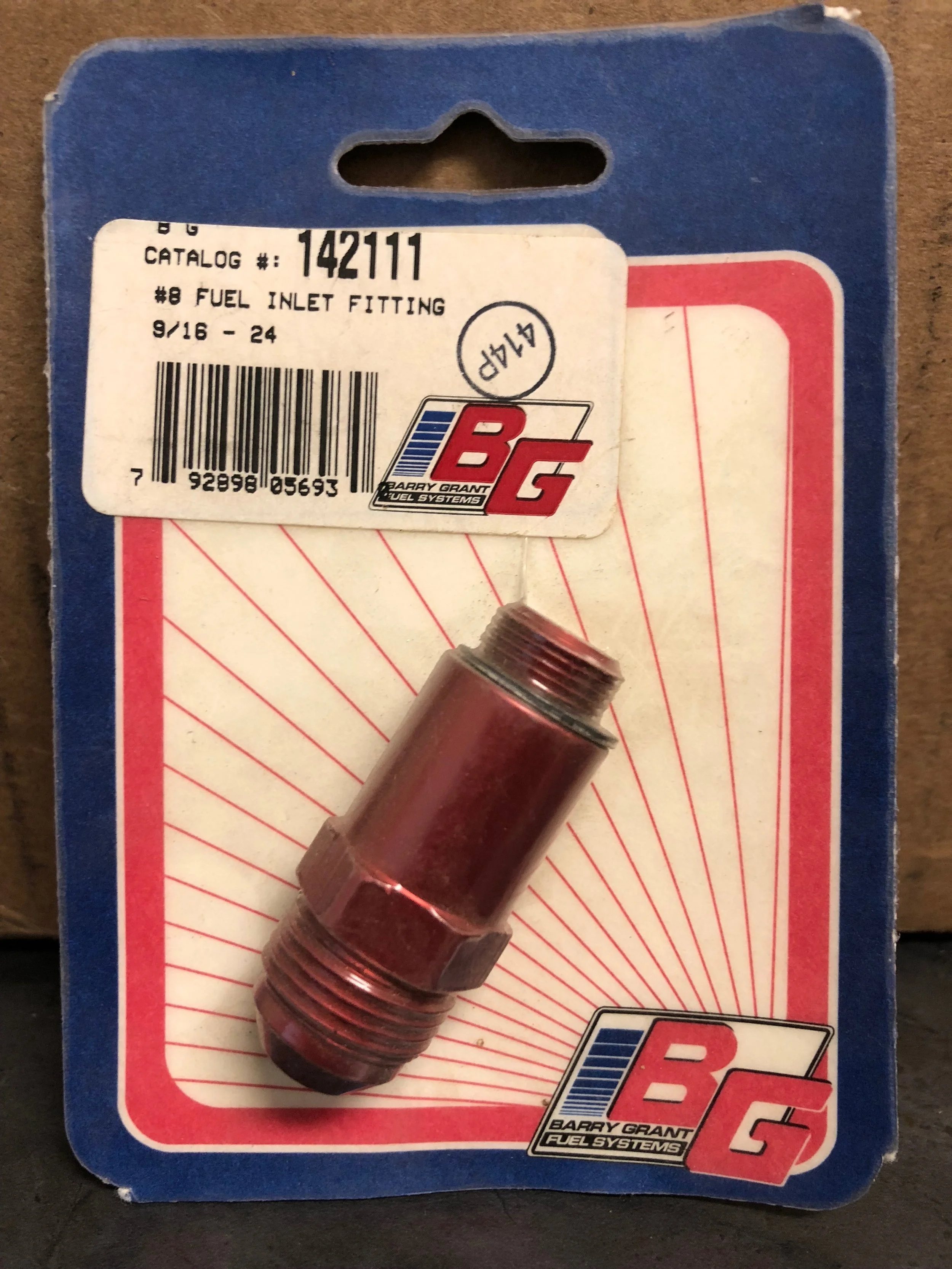 #8 Fuel Inlet Fitting