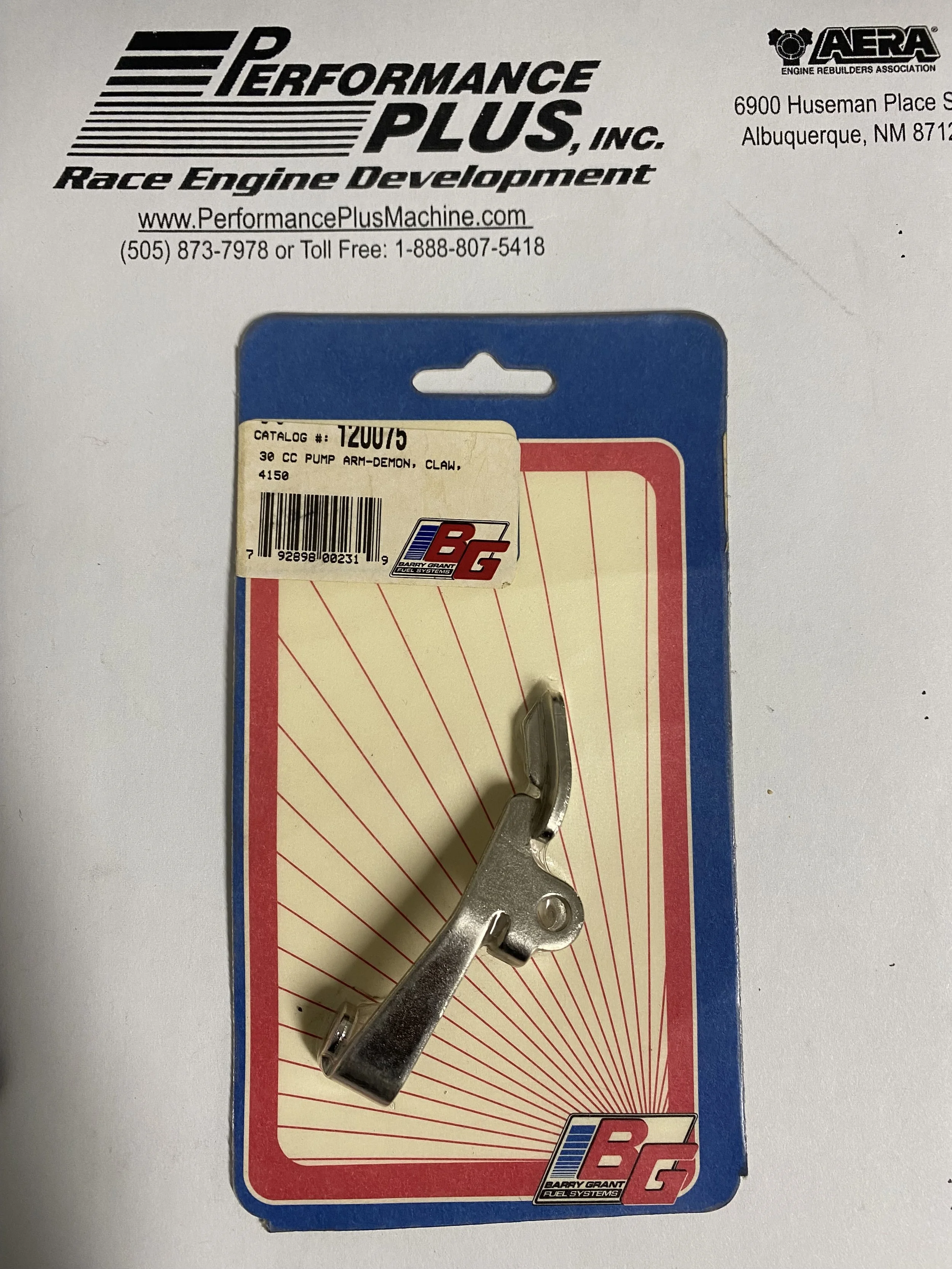30 CC PUMP ARM-DEMON CLAW, 4150