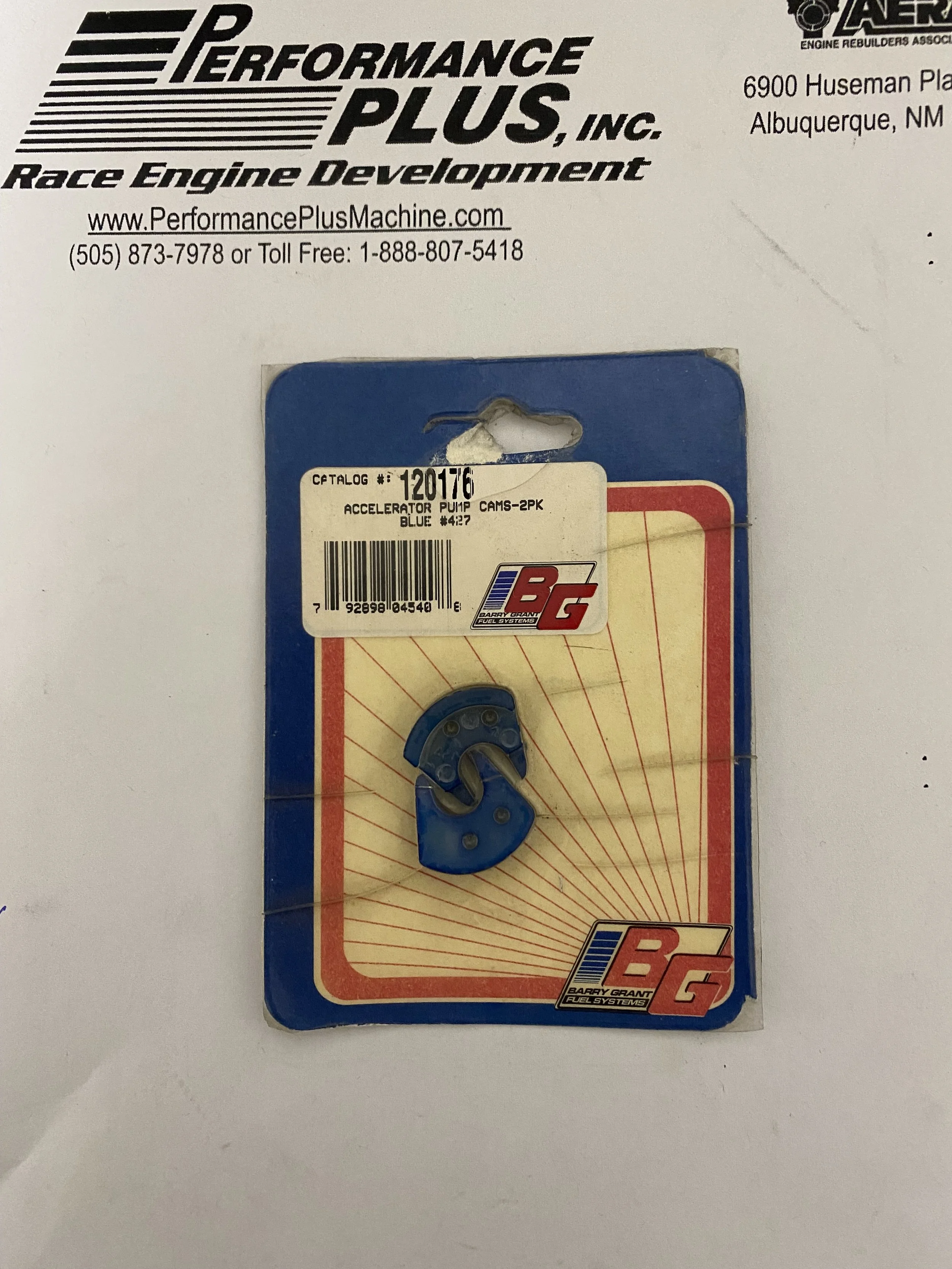 ACCELERATOR BLUE PUMP CAMS 2PK BLUE#427