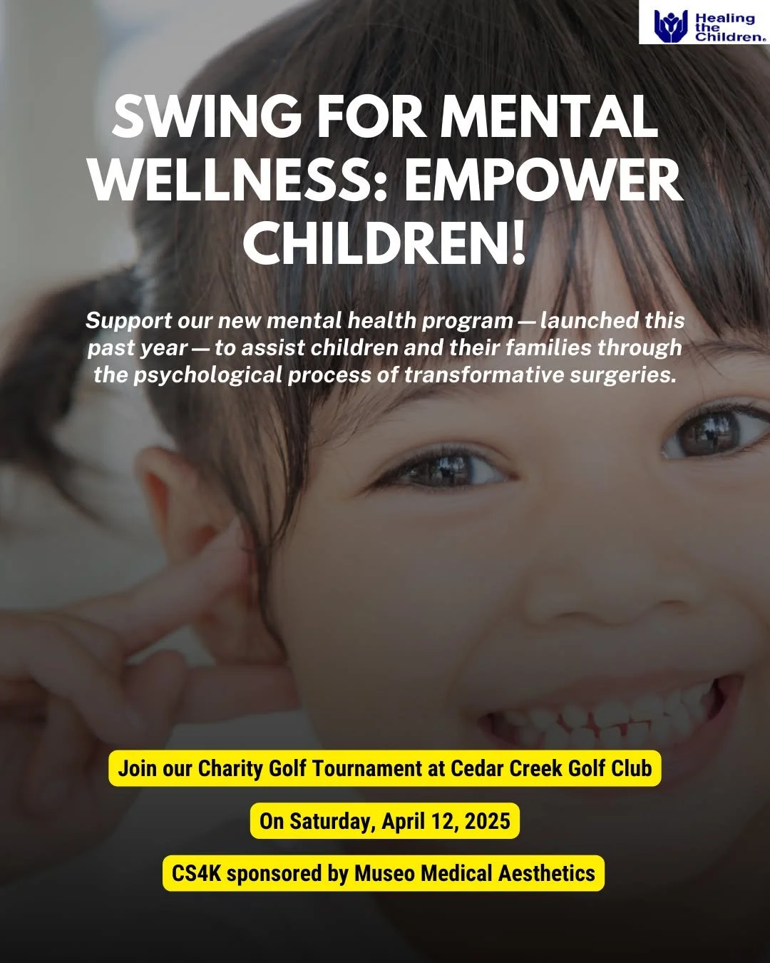 🏌️&zwj;♂️ Be part of the impact! Join our Charity Golf Tournament at Cedar Creek Golf Club on Saturday, April 12, 2025 ⛳️✨

🚨 Only 4 days left to register! Don't miss your chance to support this amazing cause.

Special thanks to Museo Medical Aesth