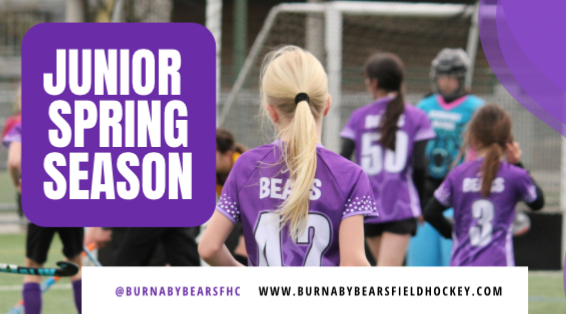 Burnaby Bears field hockey club juniors’ spring registration