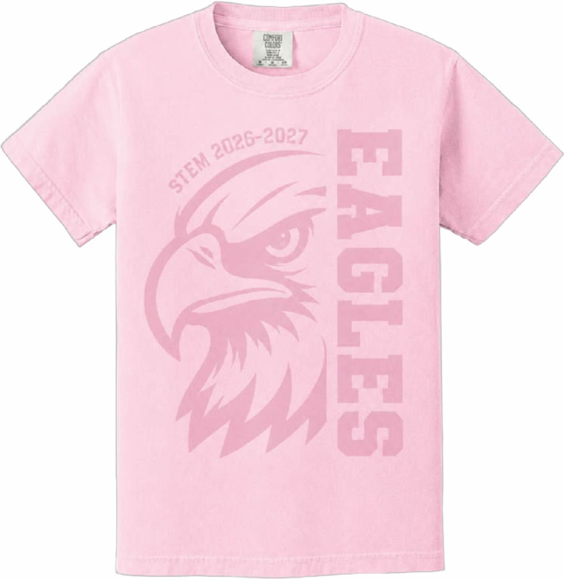 Stem eagle head on pink proof.jpg