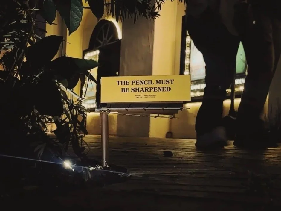 A Short Documentary About A Giant Pencil at Santa Barbara International Film Festival - mini billboards