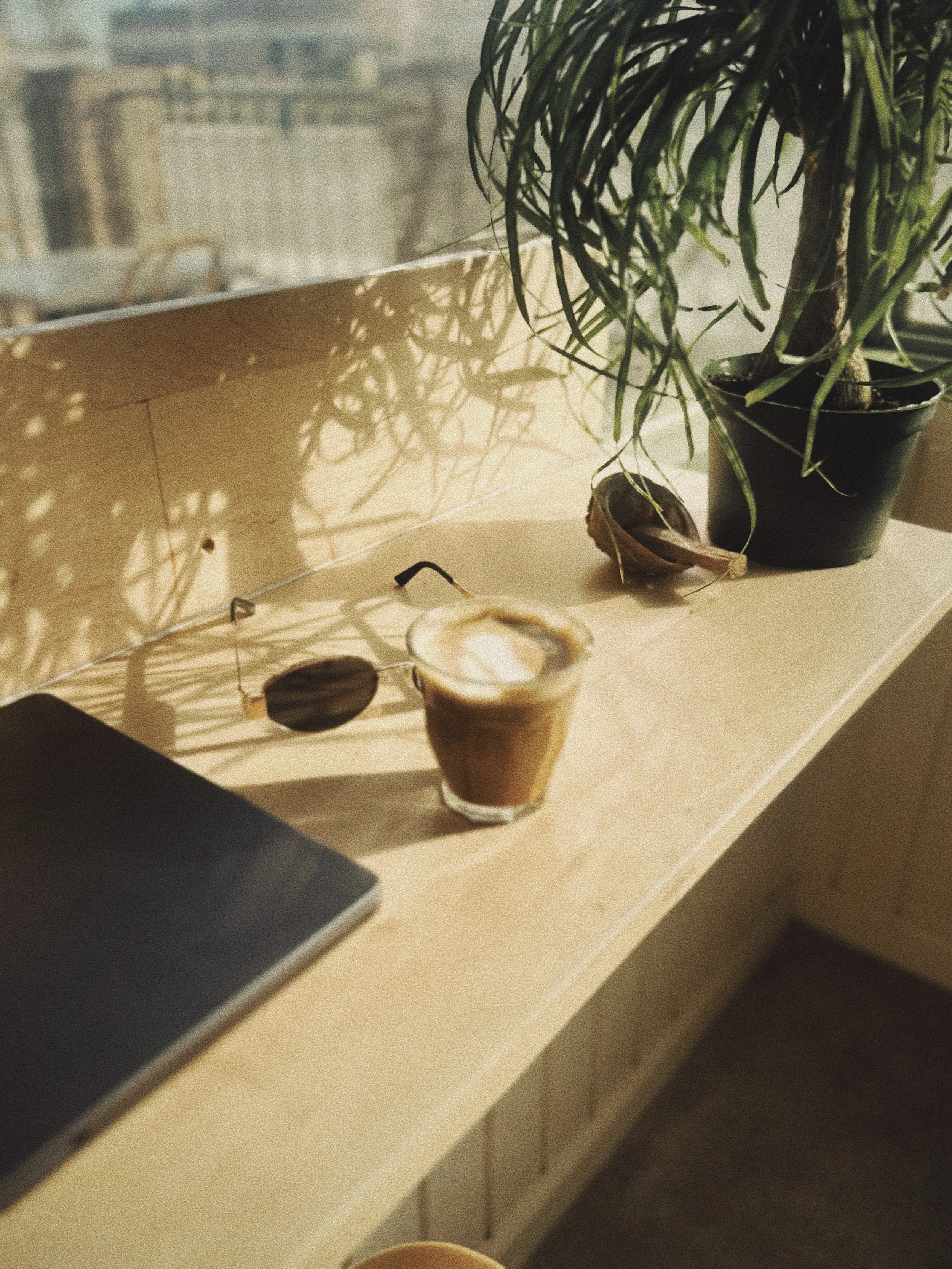 Good Taste Coffee in Lancaster, CA - interior with cortado