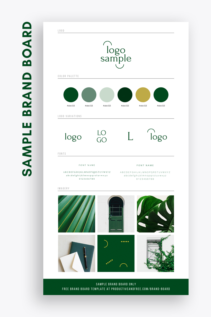 Brand Board Template