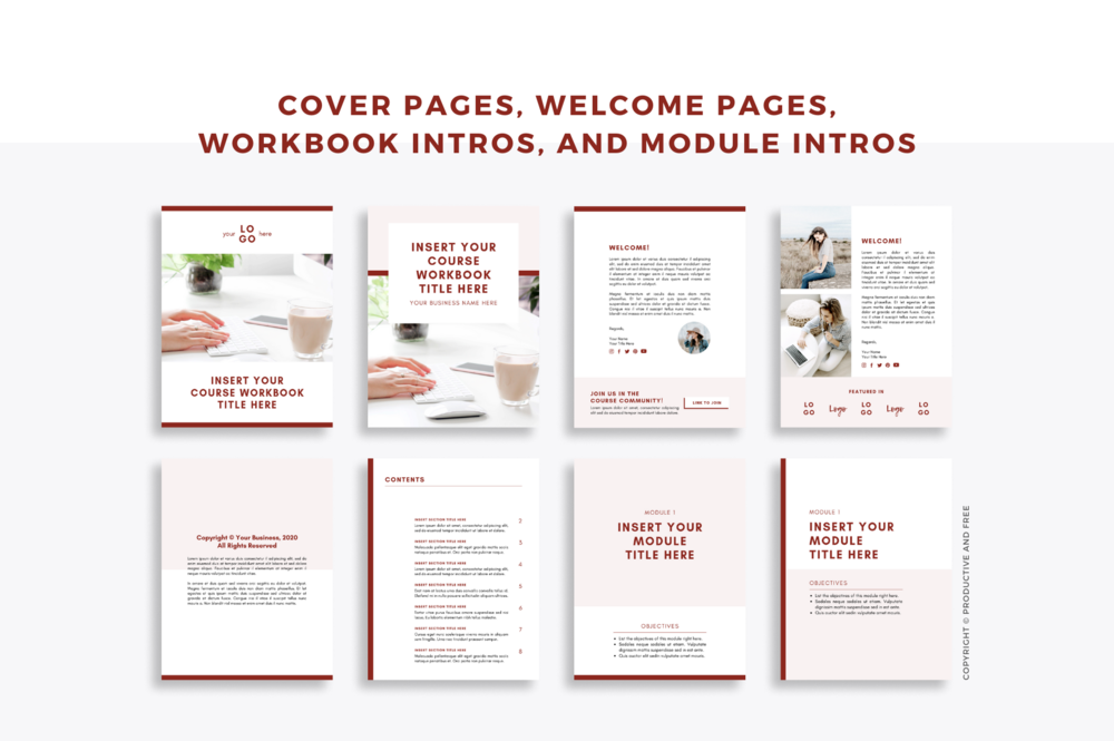 Course Workbook Template Canva Productive And Free