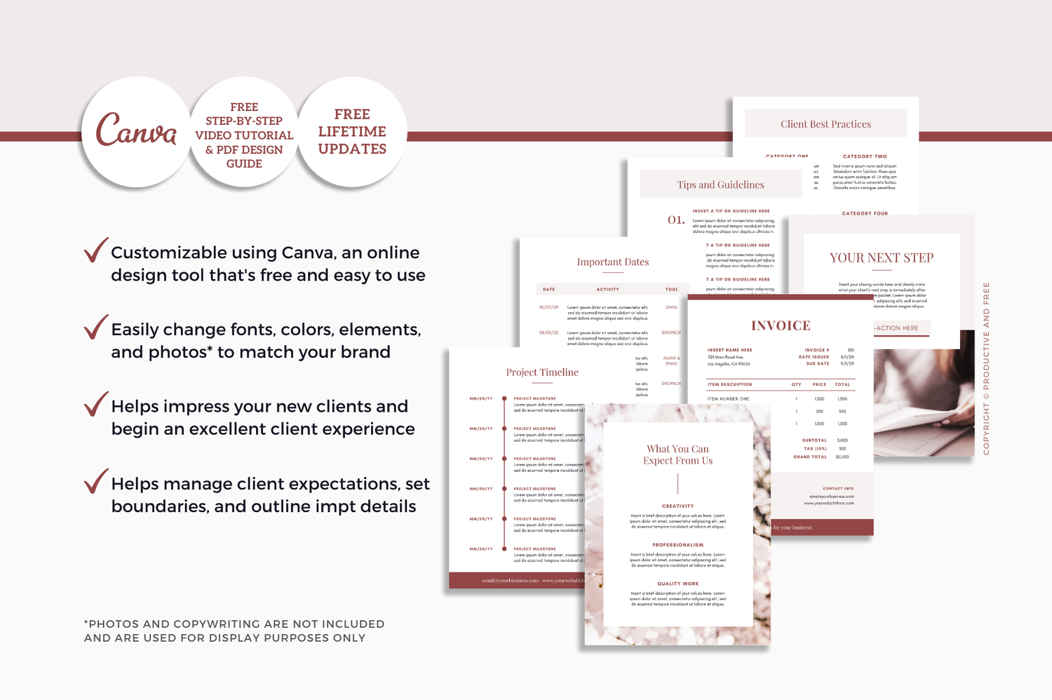 Client Experience Welcome Packet — Productive and Free