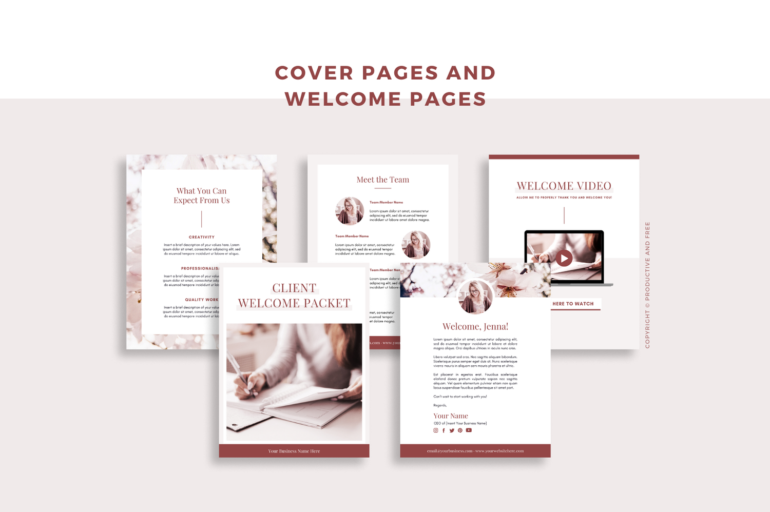 Client Experience Welcome Packet — Productive and Free client-experience-welcome-packet-productive-and-free