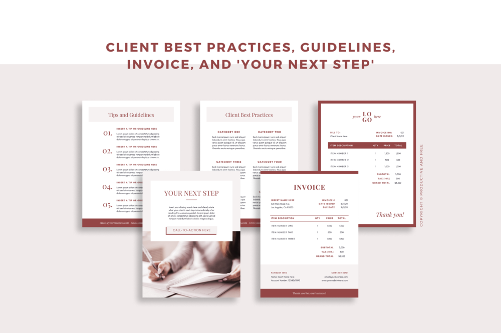 Client Welcome Packet Template Productive And Free