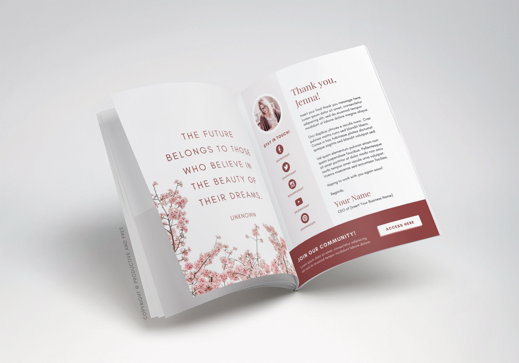 Client Goodbye Packet Template | ProductiveandFree.com
