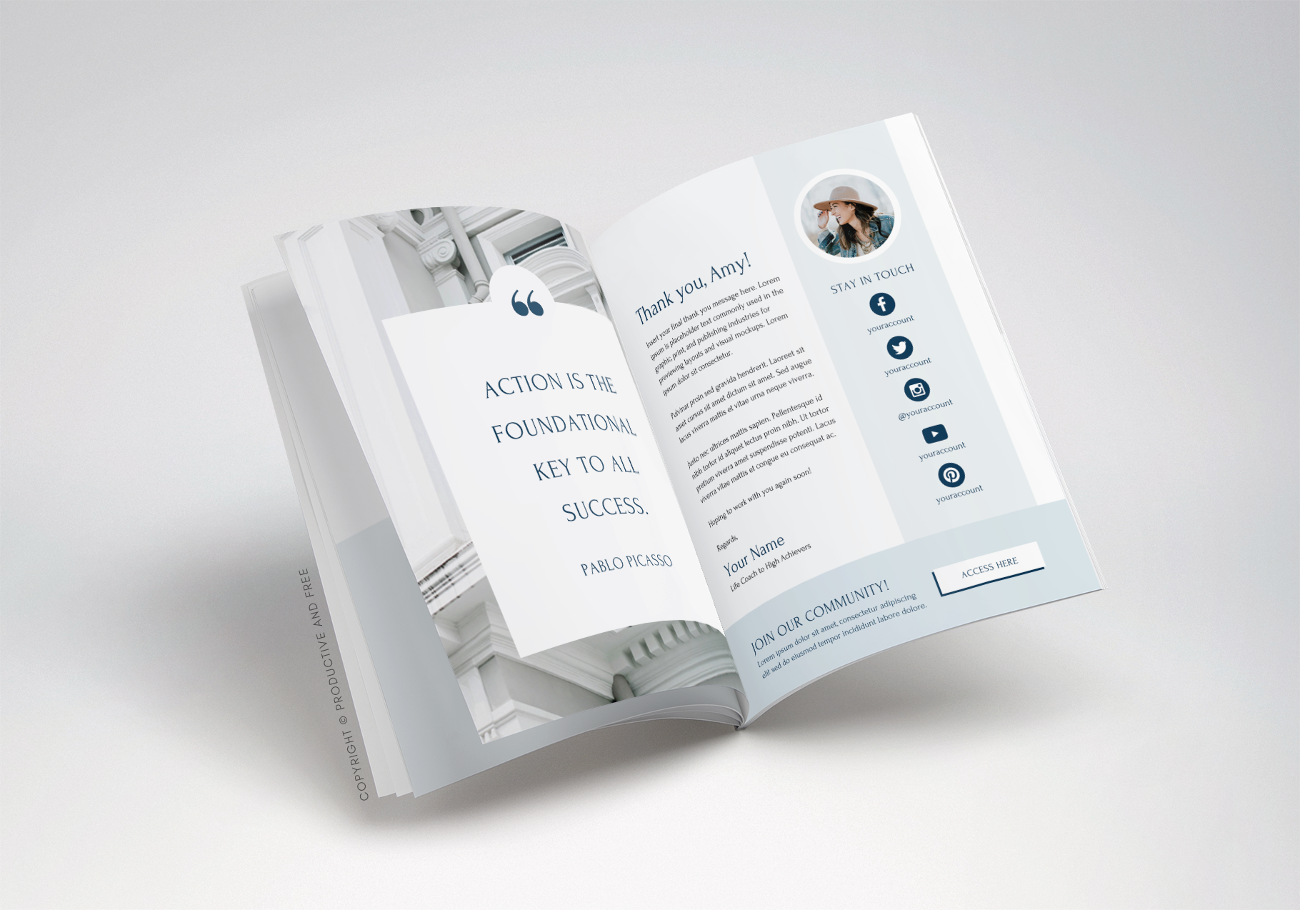 Coaching Client Goodbye Packet Template | ProductiveandFree.com