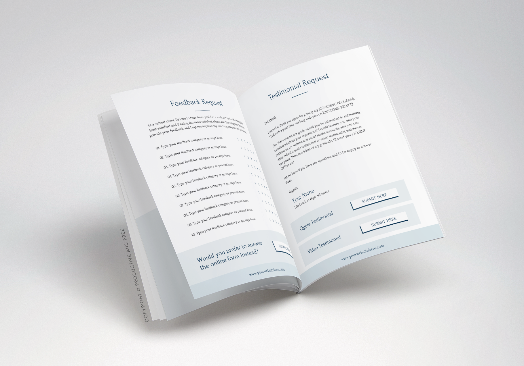 Coaching Client Goodbye Packet Template | ProductiveandFree.com