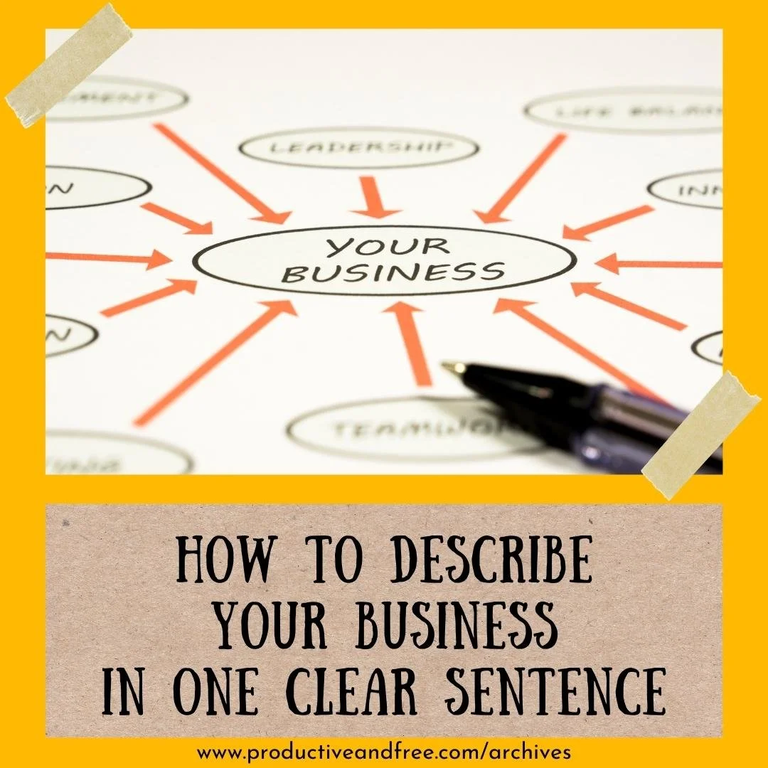 How to Describe Your Business in One Clear Sentence — Productive and Free