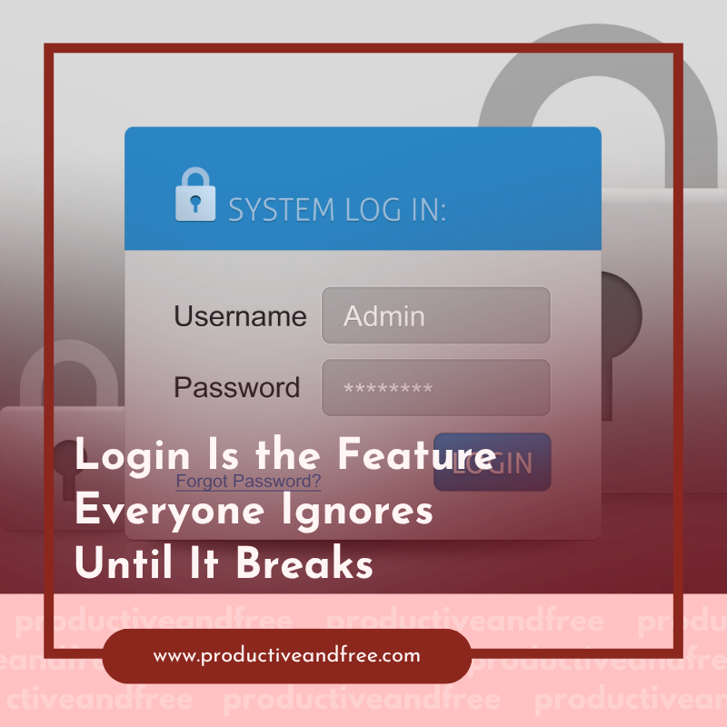 Login Is the Feature Everyone Ignores Until It Breaks