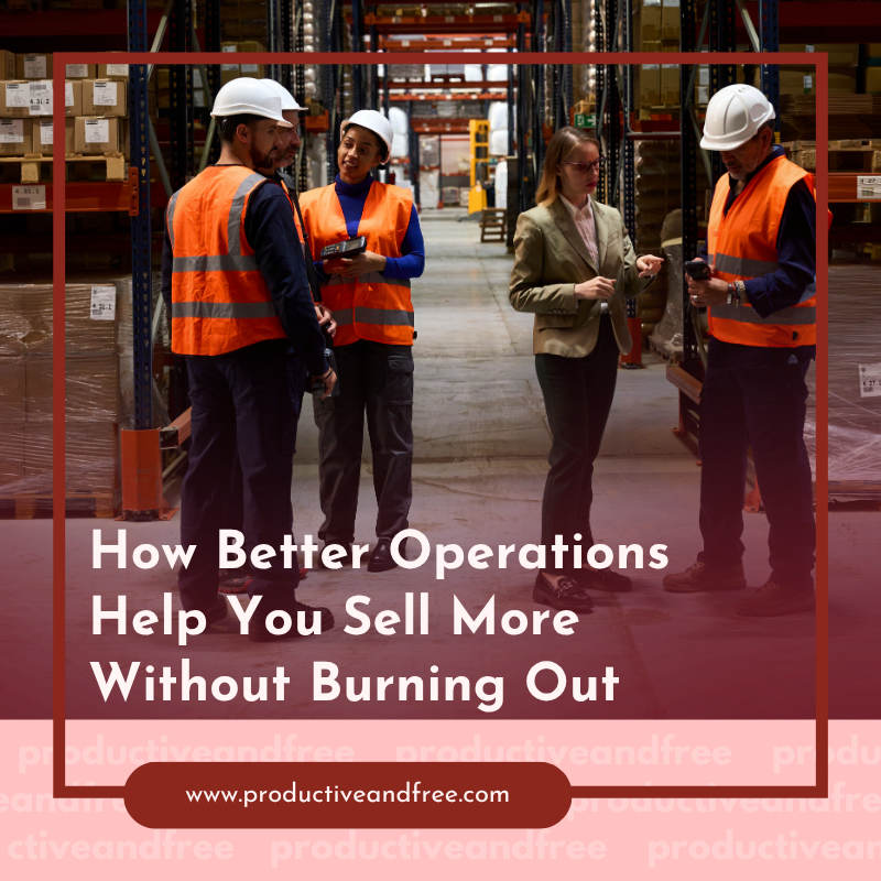 How Better Operations Help You Sell More Without Burning Out