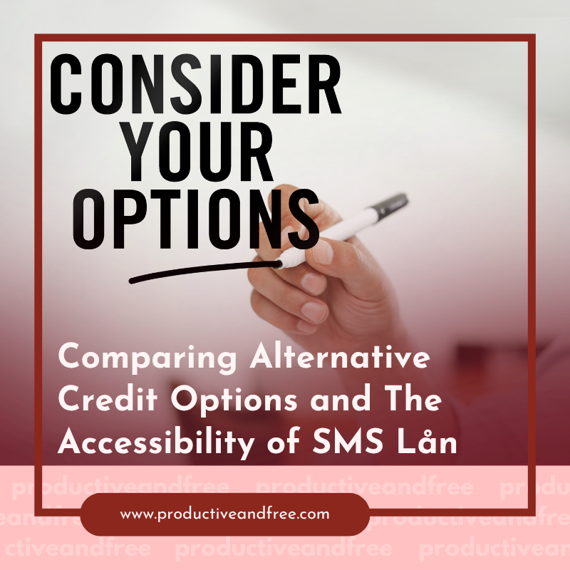 Alternative Credit Options | ProductiveandFree
