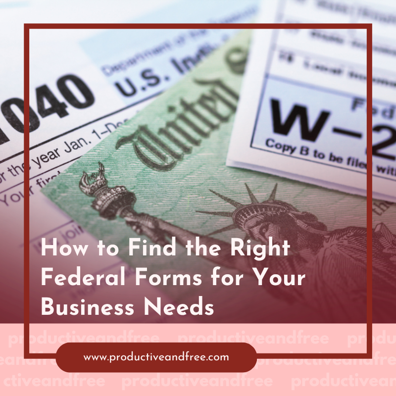 Business Federal Forms | ProductiveandFree
