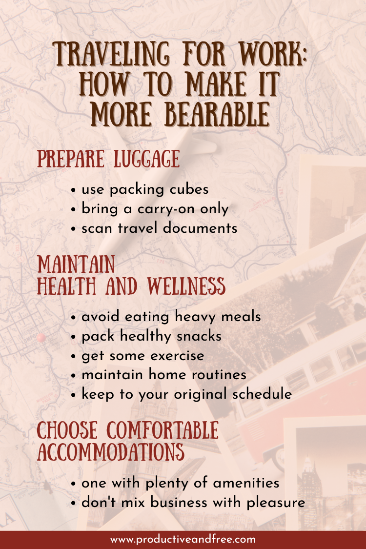 Making Work Travel Bearable | ProductiveandFree