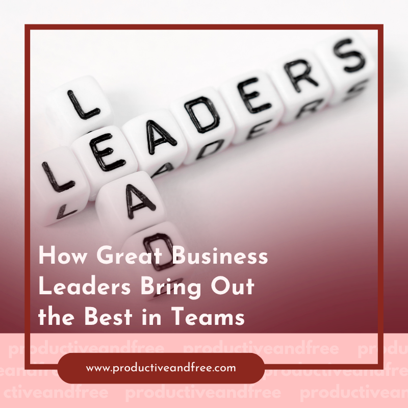 How Great Business Leaders Bring Out the Best in Teams