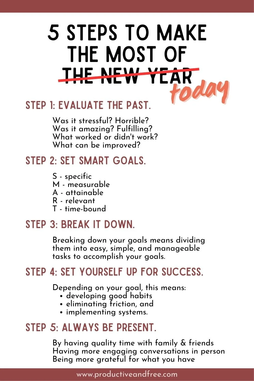 5 Steps to Make the Most of Today — Productive and Free