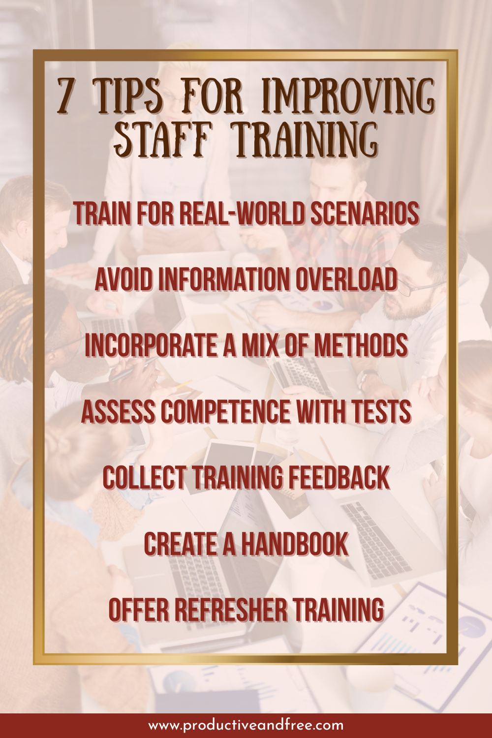 Staff Training | ProductiveandFree
