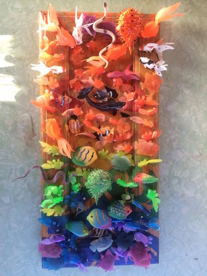  Rainbow collage craft 