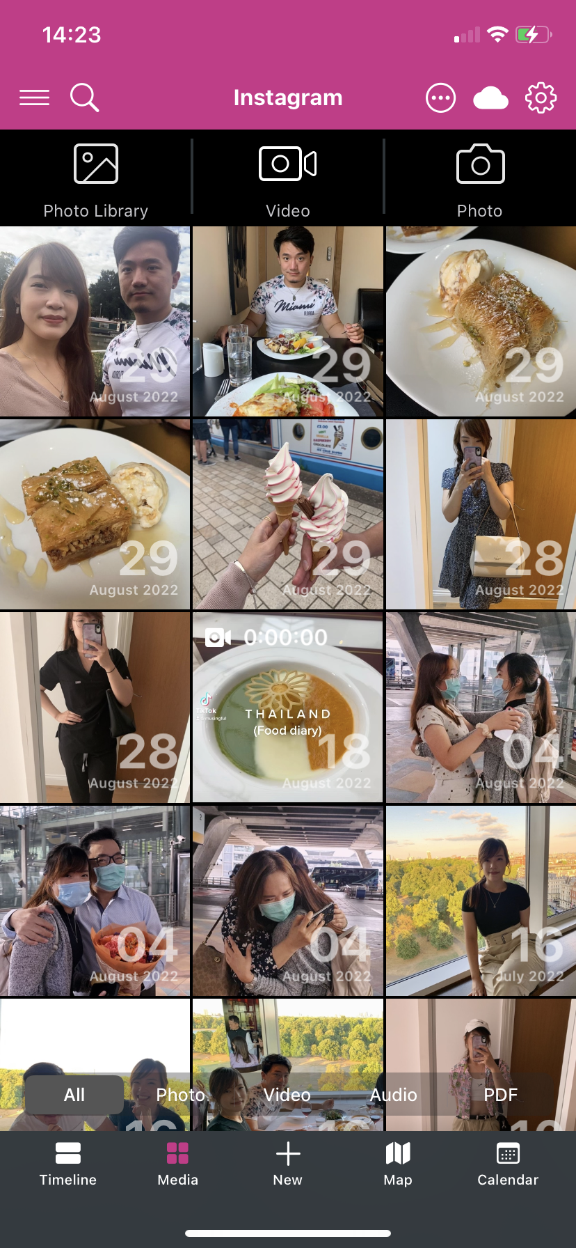 Instagram 'back up'