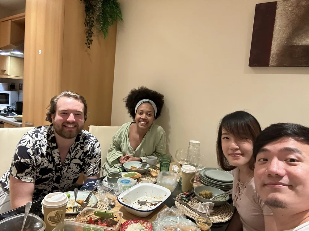 Potluck dinner with Joe and Alphon