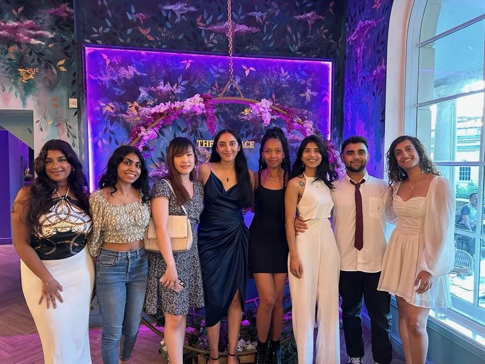 The girls (plus Rahul) at Shreya's birthday