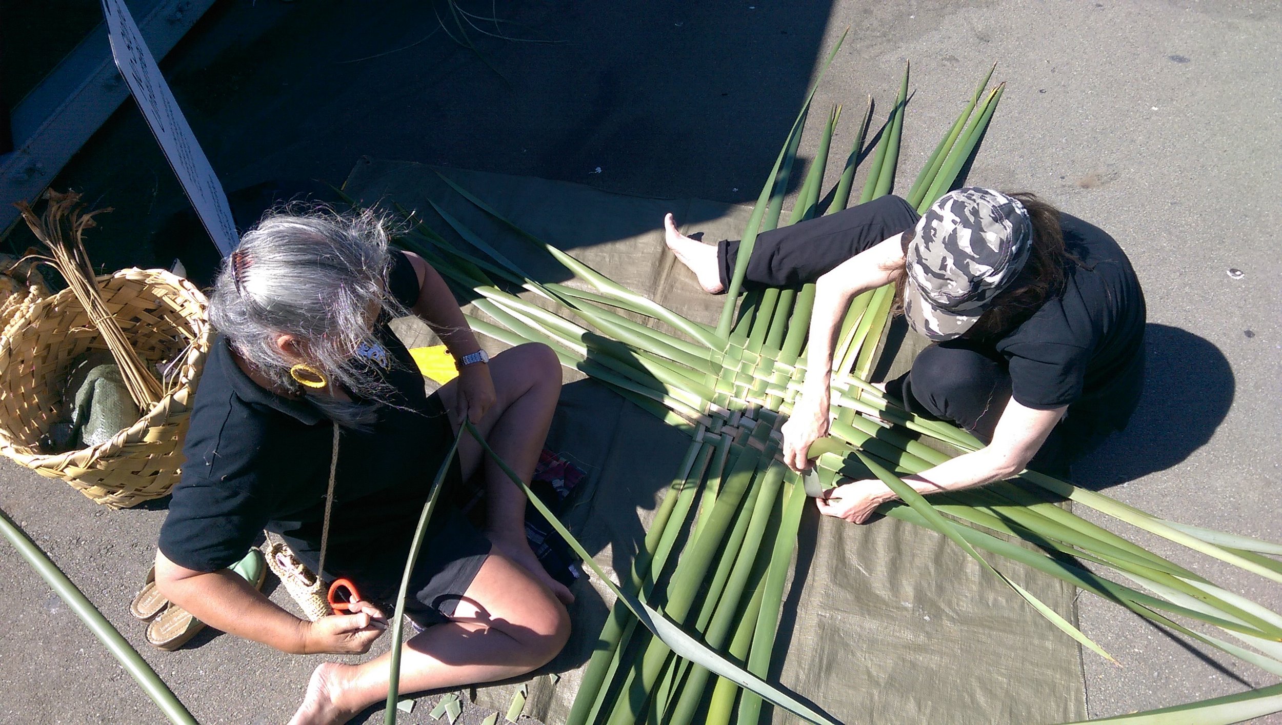 2016 Performance Arcade, No stone unturned, live work with Winter & Te Roopu Raranga o Manaia