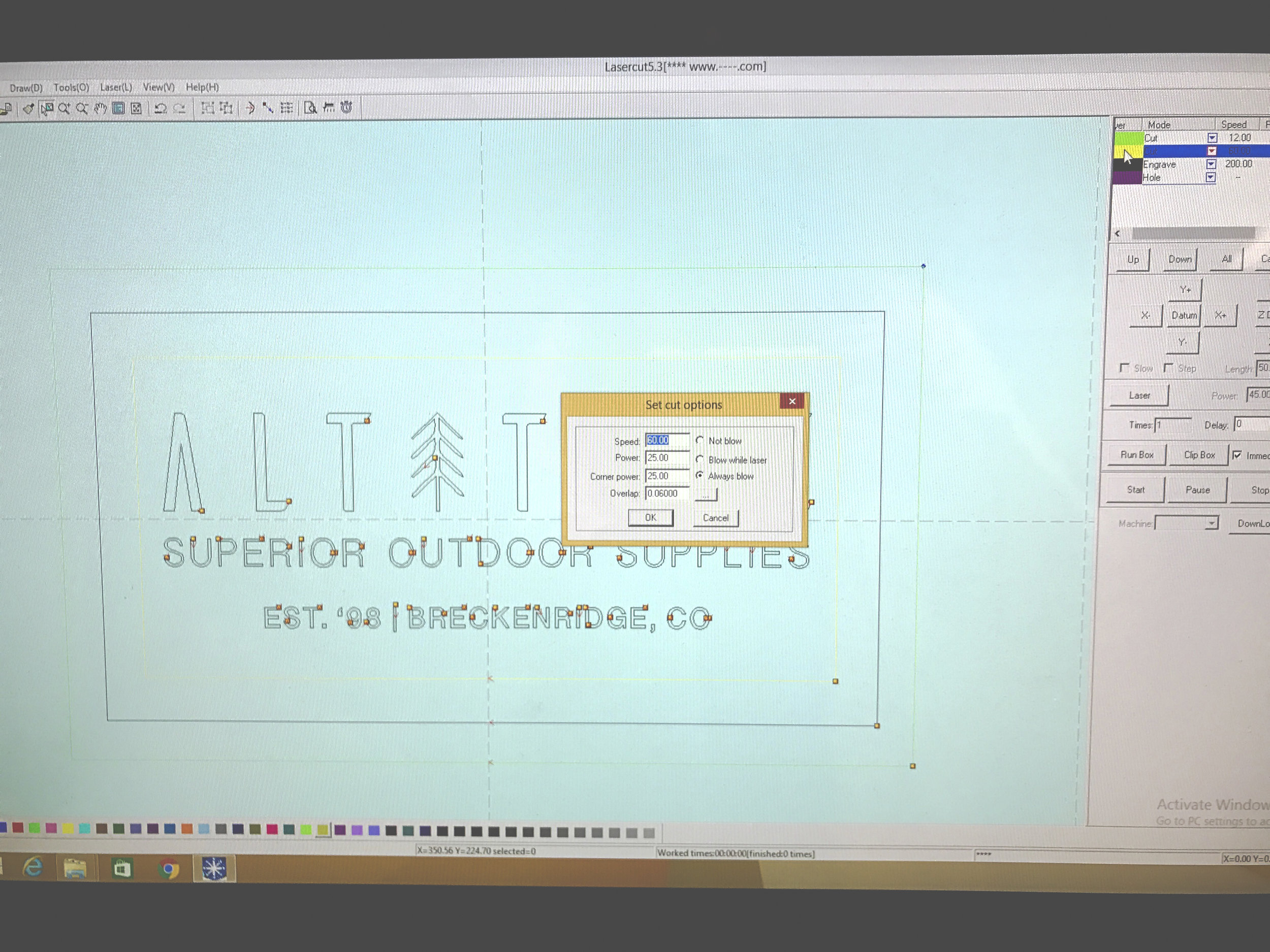 LaserCut 5.3 Operation