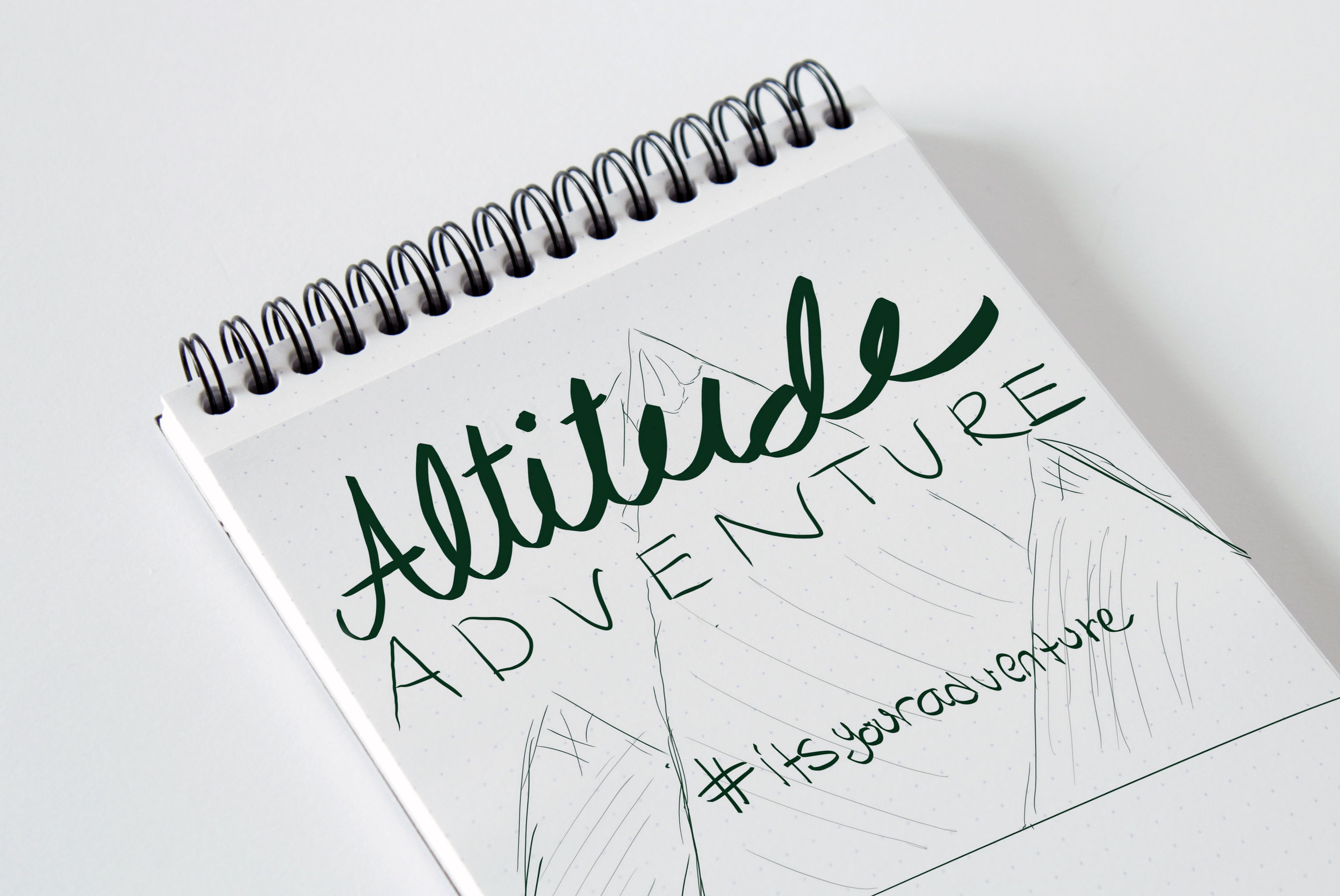 First Branding Idea - Drawn while on a flight to Orange County