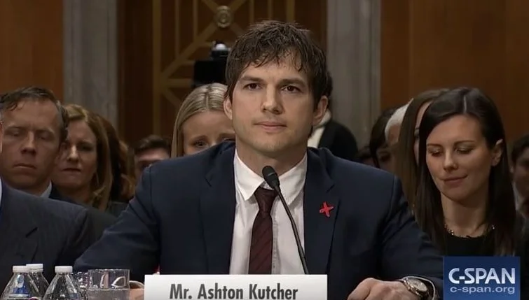 Ashton Kutcher pleads for end to modern slavery