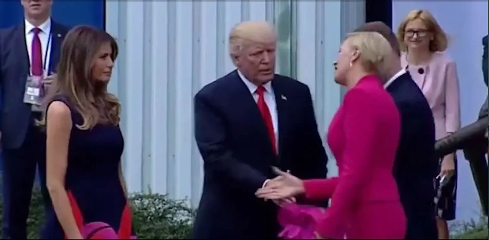 Trump handshake fake: Poland's president shuts down 'fake news'