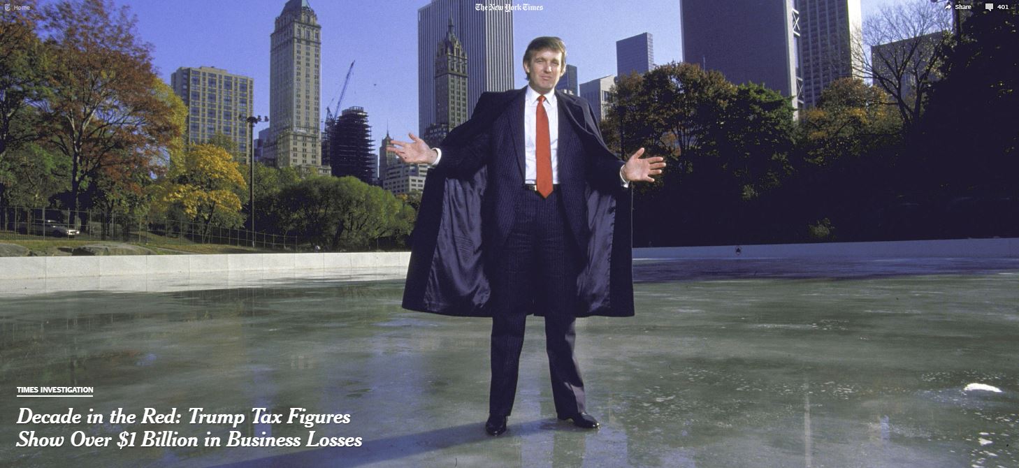 NYT omits: Trump's 'decade in the red' was bad for everyone
