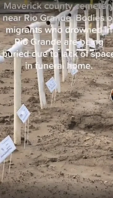 DOZENS  OF UNIDENTIFIED MIGRANTS BURIED IN ‘PVC’ CEMETERY IN TEXAS