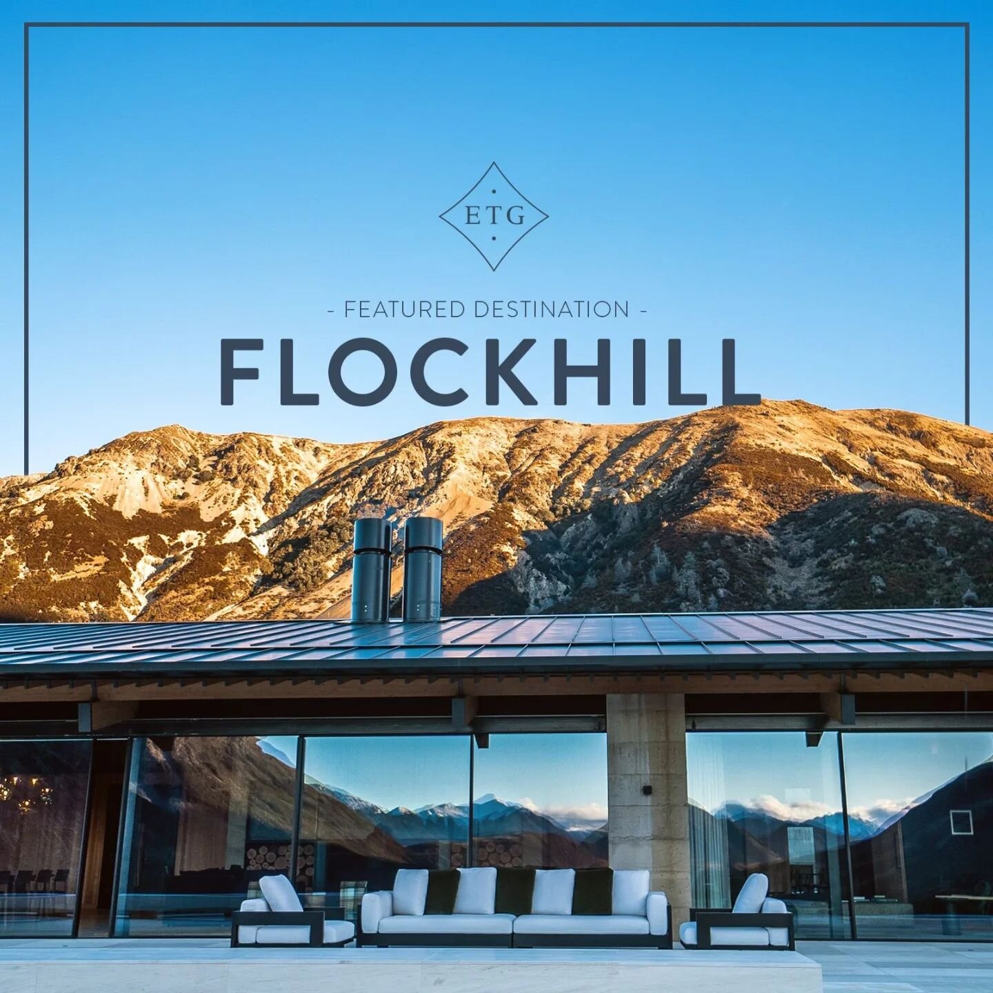 A journey, an inspiration, a reprieve from the ordinary. A working sheep station of 36,000 acres, FLOCKHILL Lodge is in the Craigieburn Valley in New Zealand&rsquo;s South Island. 

The property is surrounded by dramatic mountains, winding rivers, an