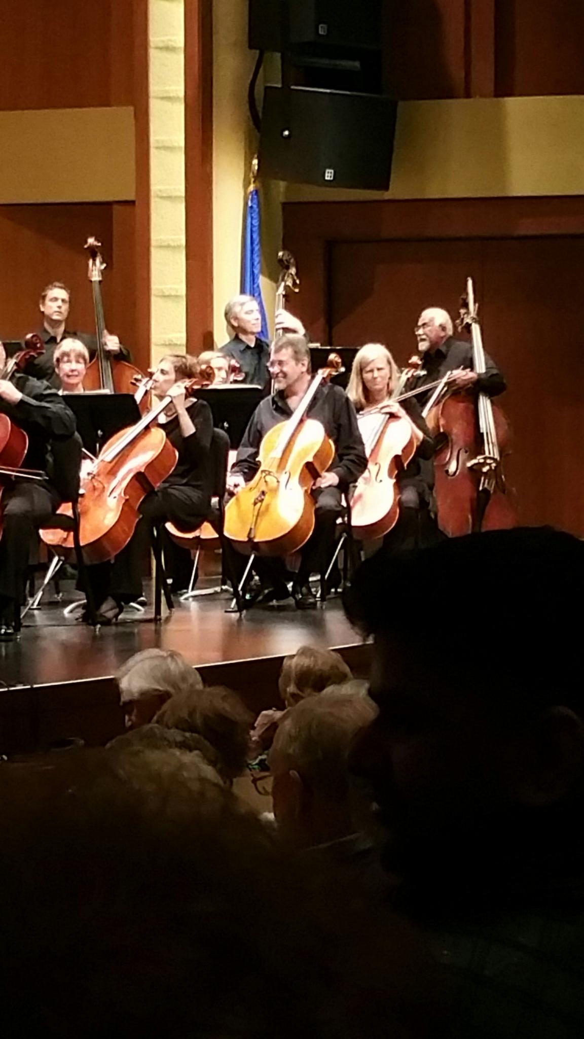 Hartford Symphony Orchestra Cello Section at Belding Theater at The Bushnell in Hartford CT