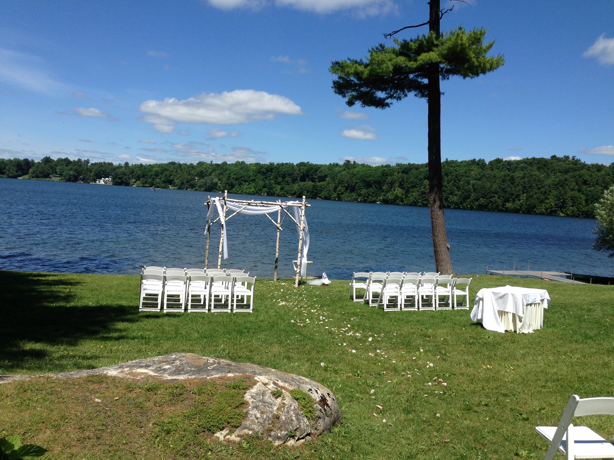 Waterside Ceremony at Interlaken Inn in Lakeville CT