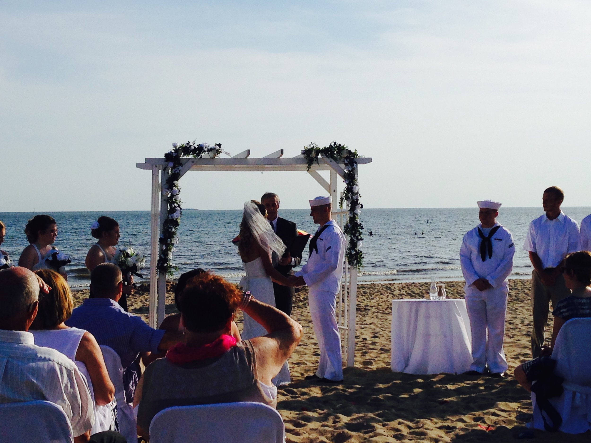 Beach Wedding at Anthony's Oceanview in New Haven CT