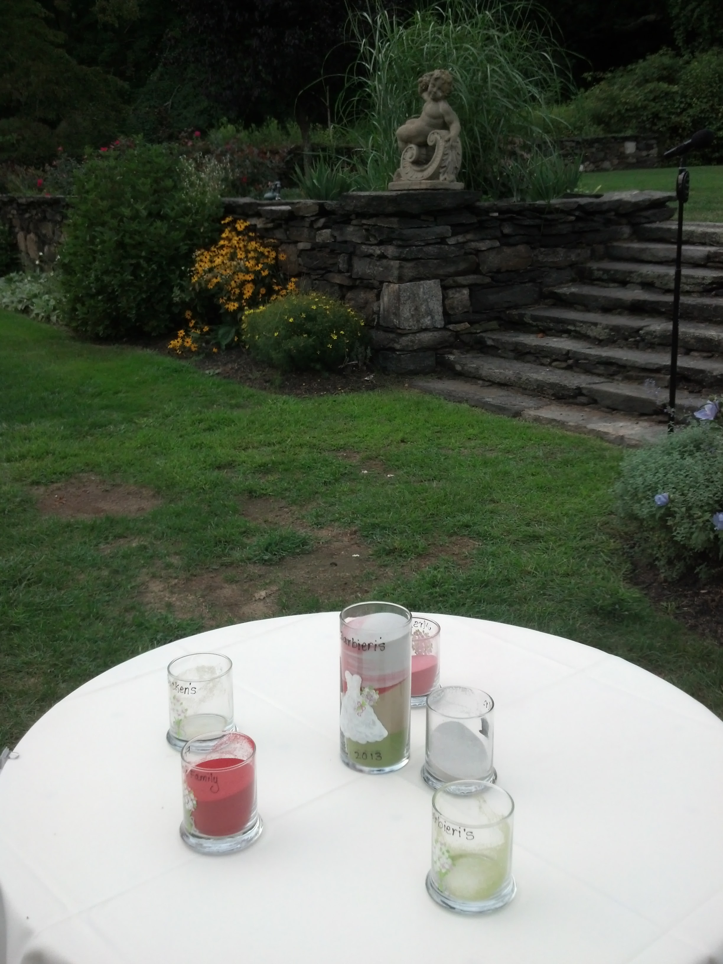 Sunken Gardens Ceremony site at St. Clements Castle in Portland CT
