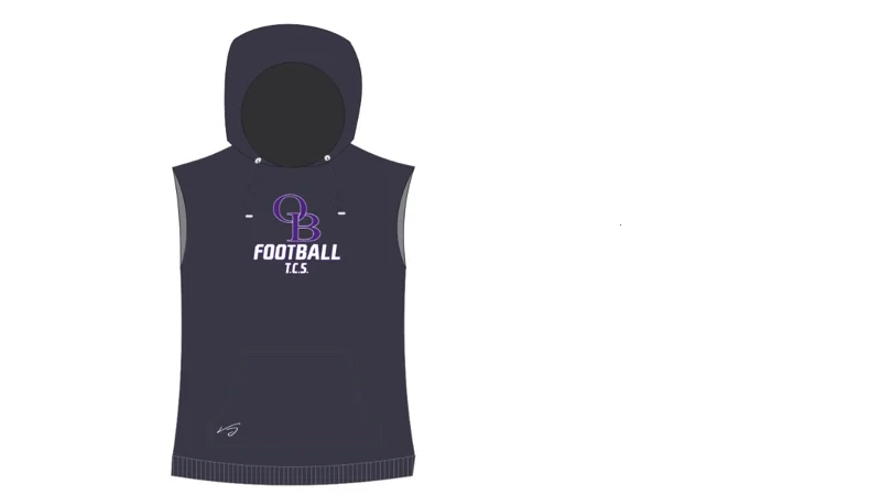 GALYA - OB FOOTBALL - POLYCOT - SLEEVELESS HOODIE